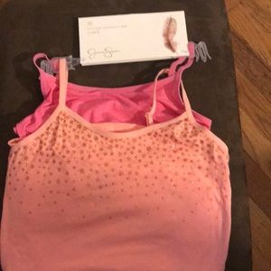 XL Jessica Simpson cotton/spandex cami - 2 pack